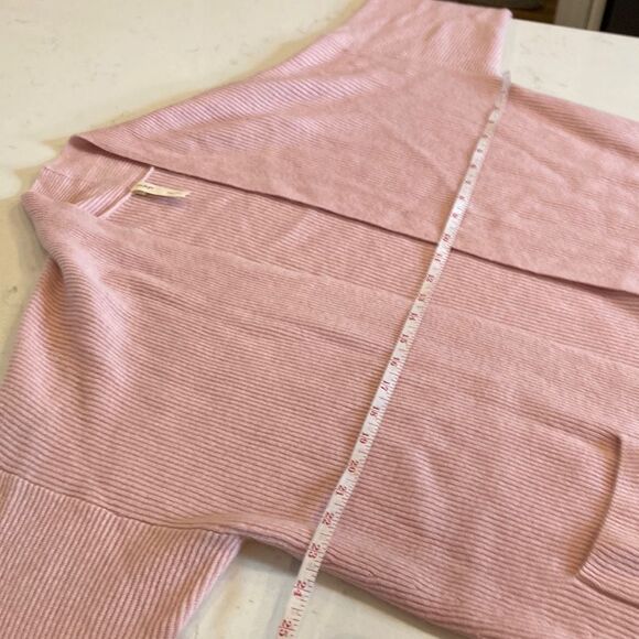 NAP LOUNGEWEAR 100% Cashmere Plush Rib-knit Cardigan Pink Balletcore XXL - Picture 4 of 6